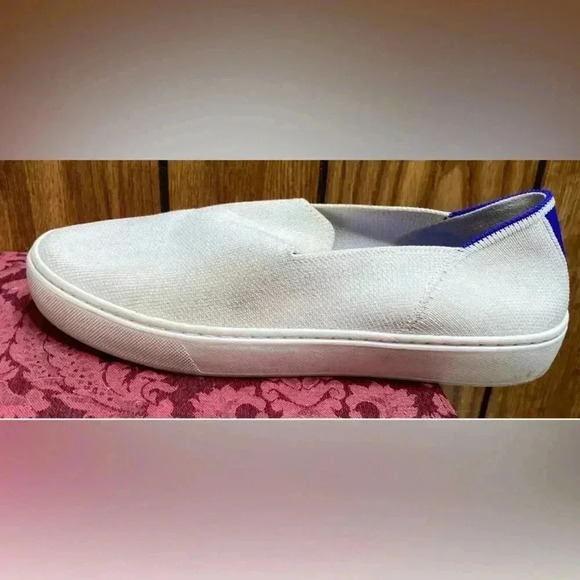 Woman ROTHY’S White Original Slip On Sneaker Shoe Sz 7.5 - Picture 5 of 12